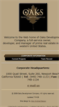 Mobile Screenshot of oaksdevco.com